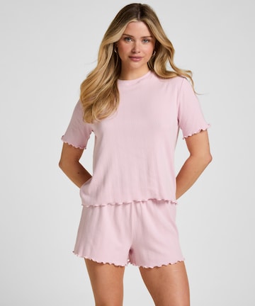 Hunkemöller Slaapshirt 'Pointelle' in Roze