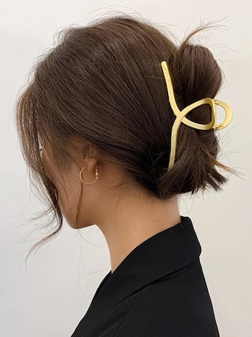 soho Hair accesoires Biżuteria do włosów 'Iva Metal Hair Clip - Titanium' w kolorze złoty