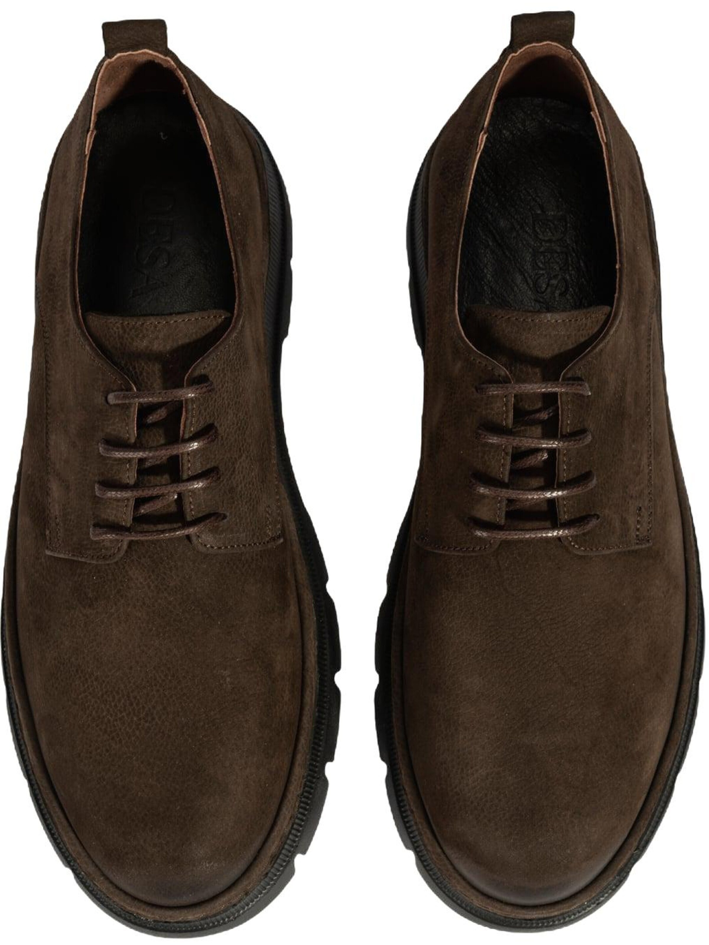Desa Lace-up shoe 'Lässige Spitze' in Brown