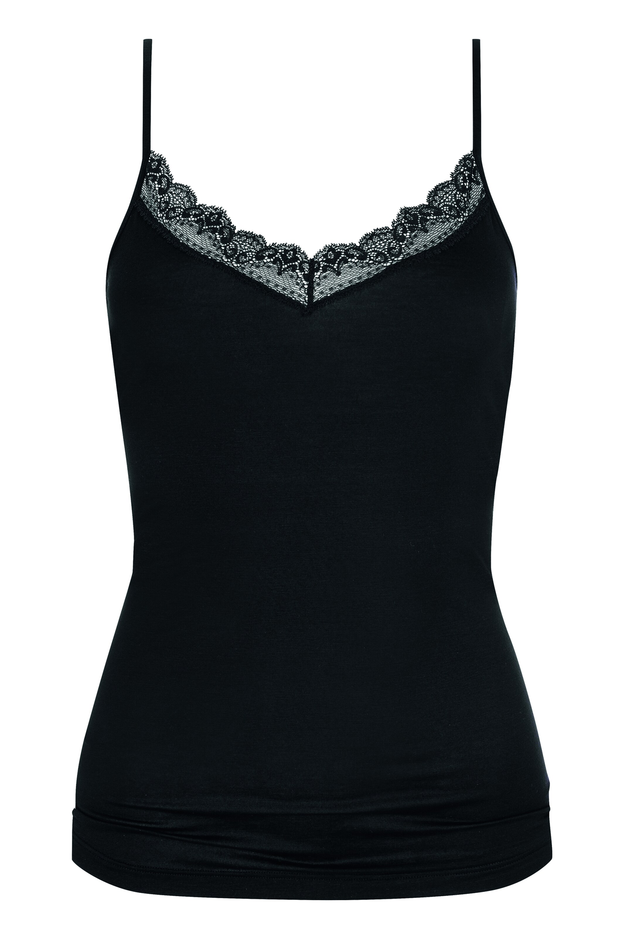 Mey Unterhemd 'Luise' in Schwarz: Vorderseite