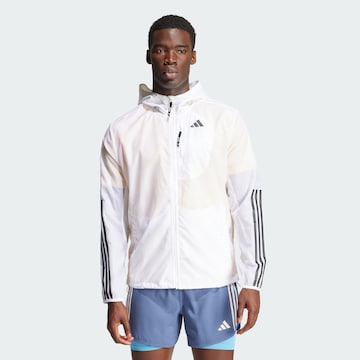 ADIDAS PERFORMANCE Athletic Jacket 'Own The Run' in White: front