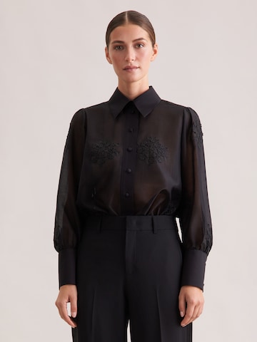 SEIDENSTICKER Blouse in Zwart: voorkant