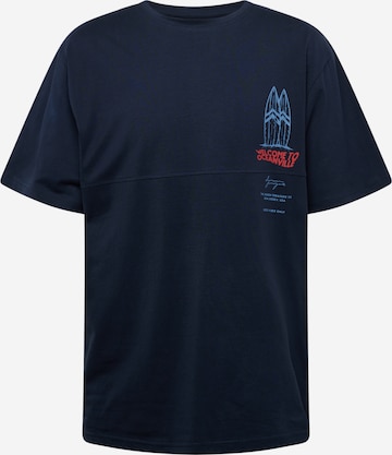 Denim Project Koszulka 'Oceanville' w kolorze fioletowy: przód