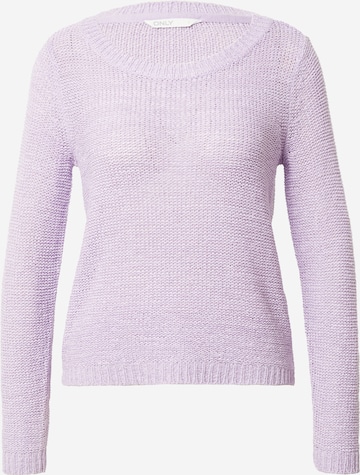 ONLY Sweater 'Geena' in Purple: front