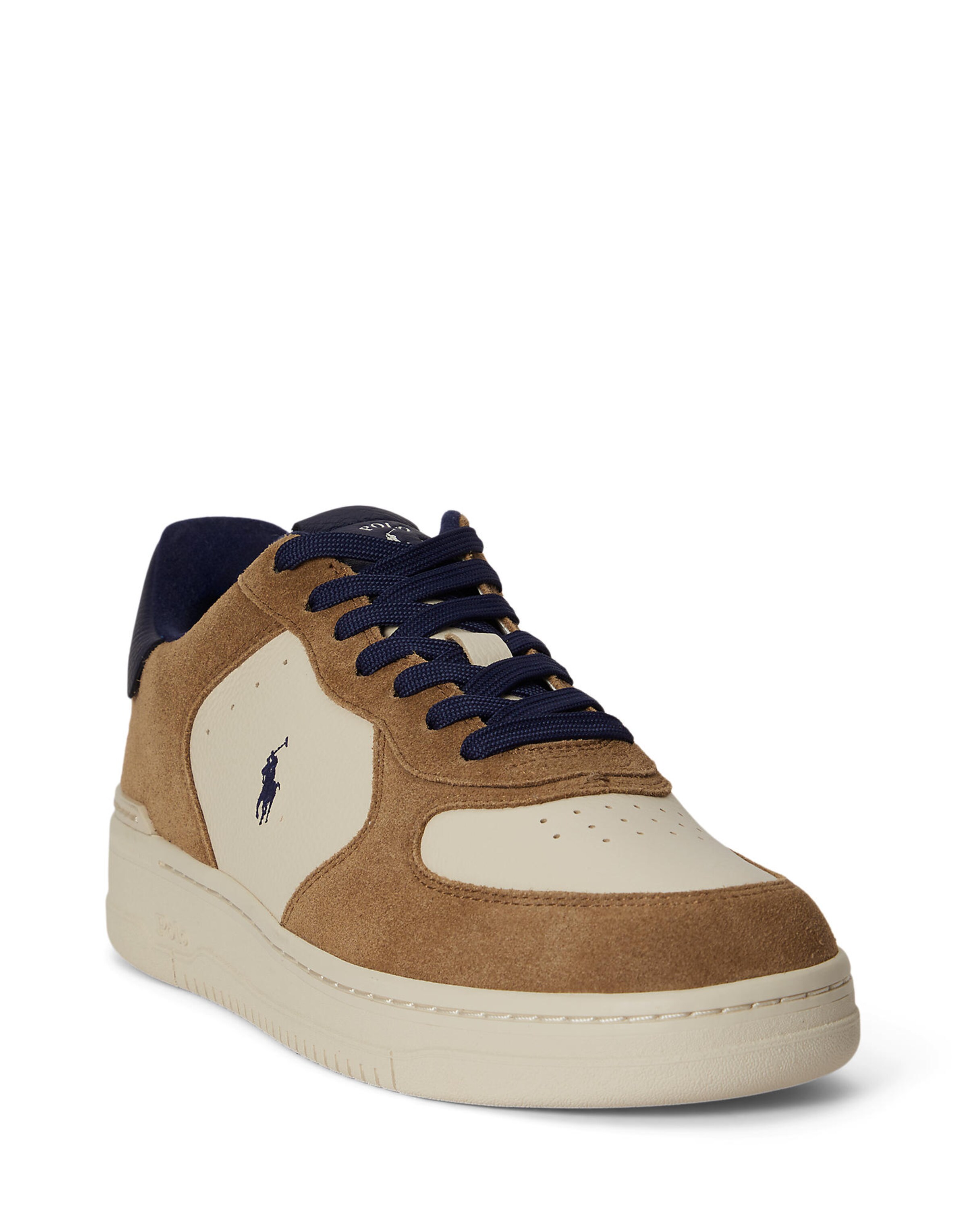 Polo Ralph Lauren Ниски маратонки 'MASTERS CRT' в кафяво: отпред