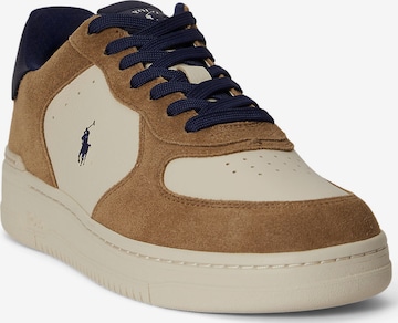 Polo Ralph Lauren - Sapatilhas baixas 'MASTERS CRT' em castanho: frente