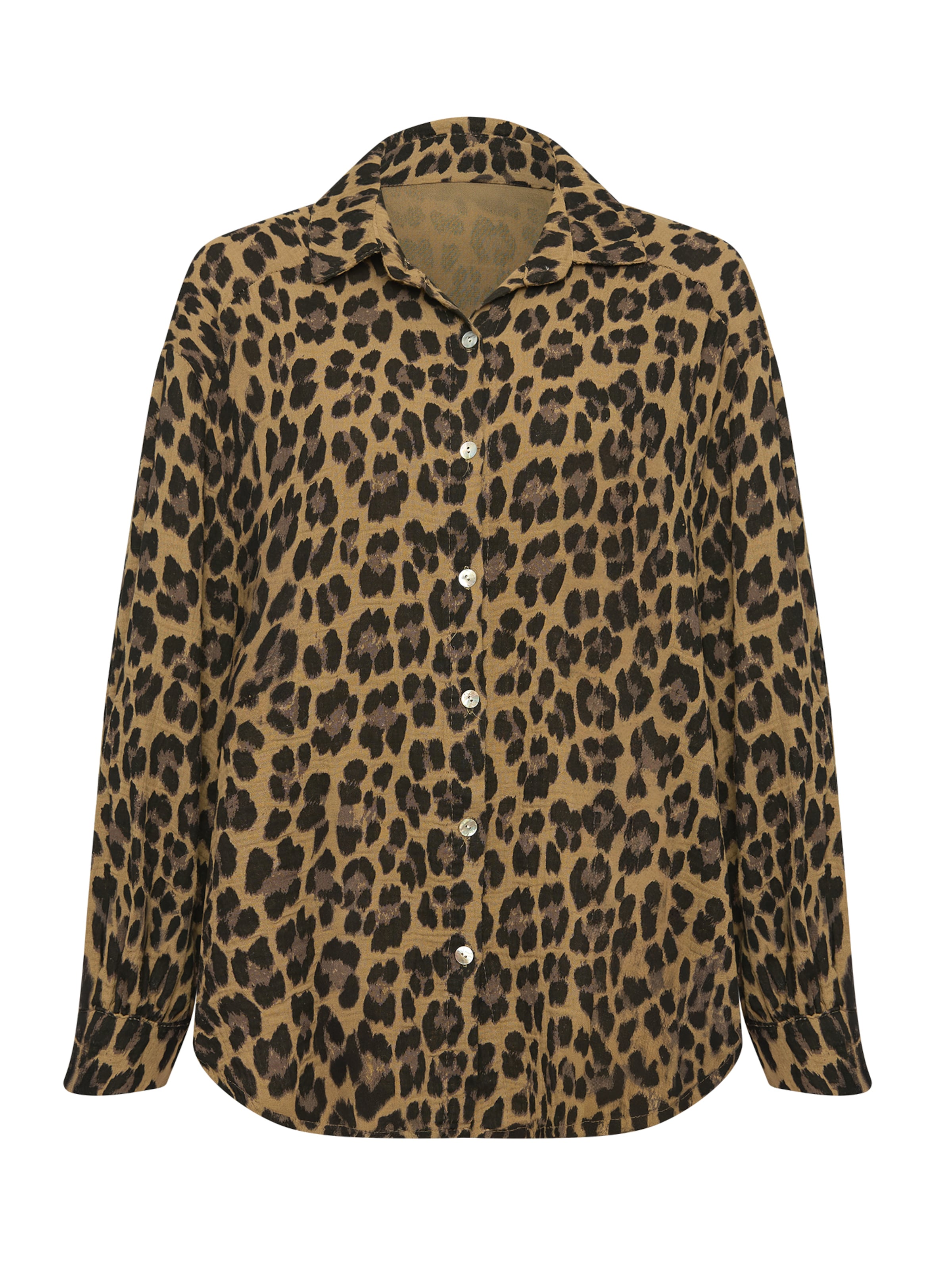 Lilavie Bluse 'Lianna' in Braun: Vorderseite