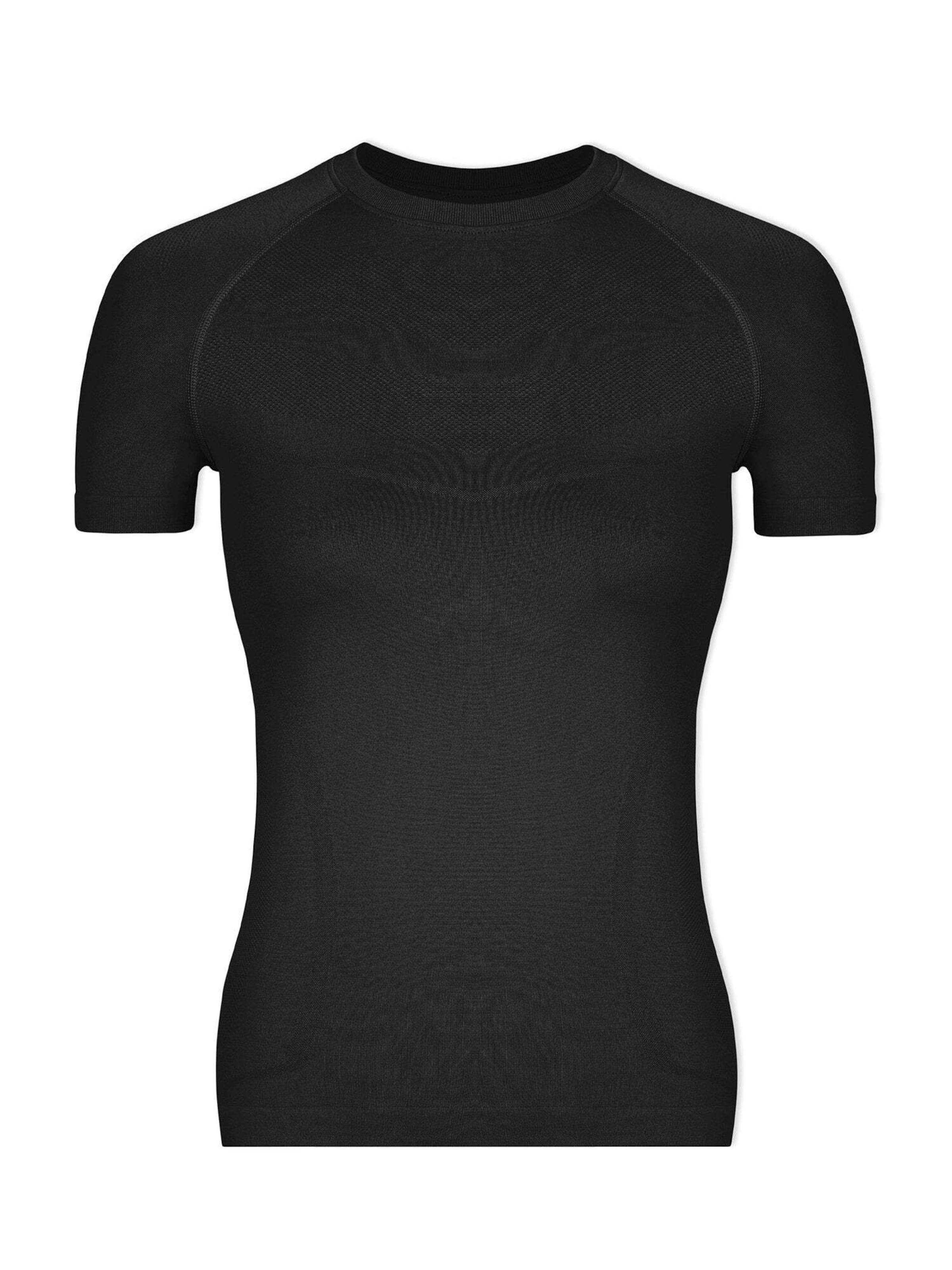 SNOCKS Funktionsshirt in Schwarz: Vorderseite