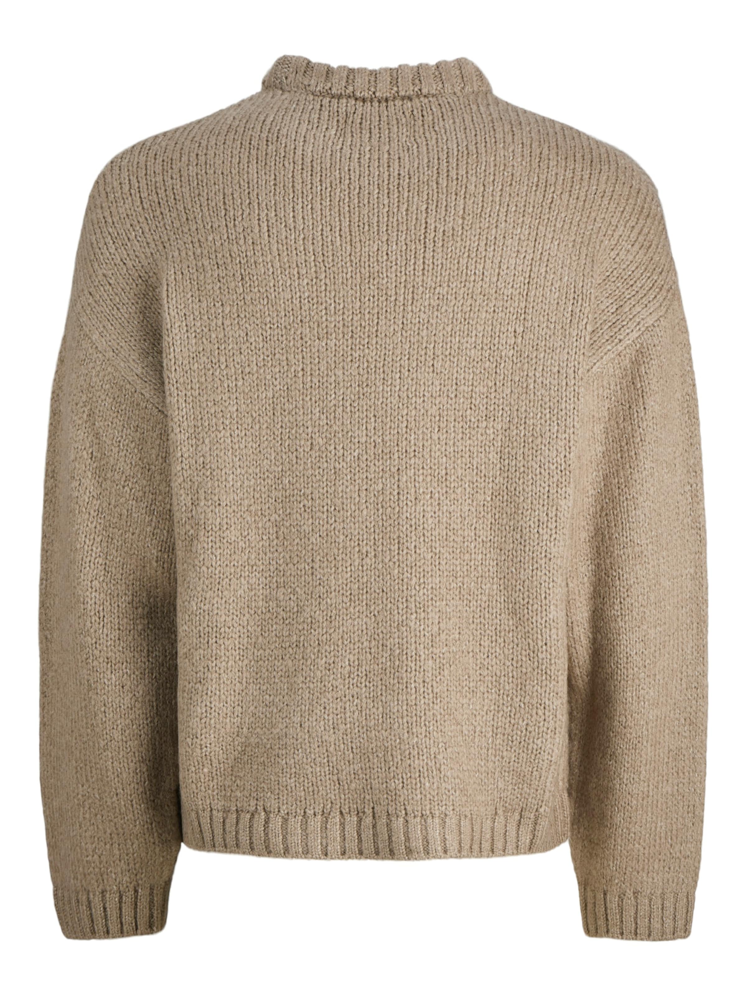 JACK & JONES Sweater 'JCOKIDD' in Beige