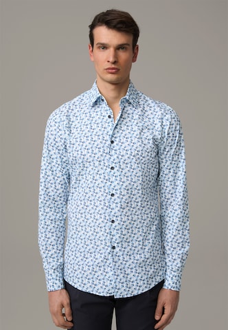 STRELLSON Slim Fit Hemd in Blau: predná strana