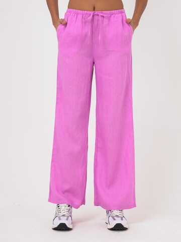 FRESHLIONS Wide Leg Hose 'Livia' in Pink: Vorderseite