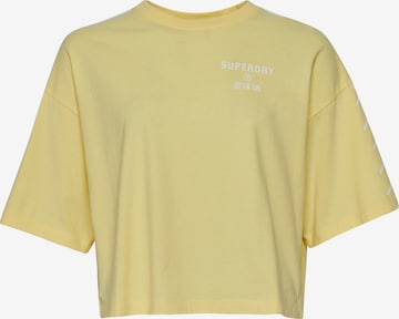 Superdry Performance Shirt in Yellow: front