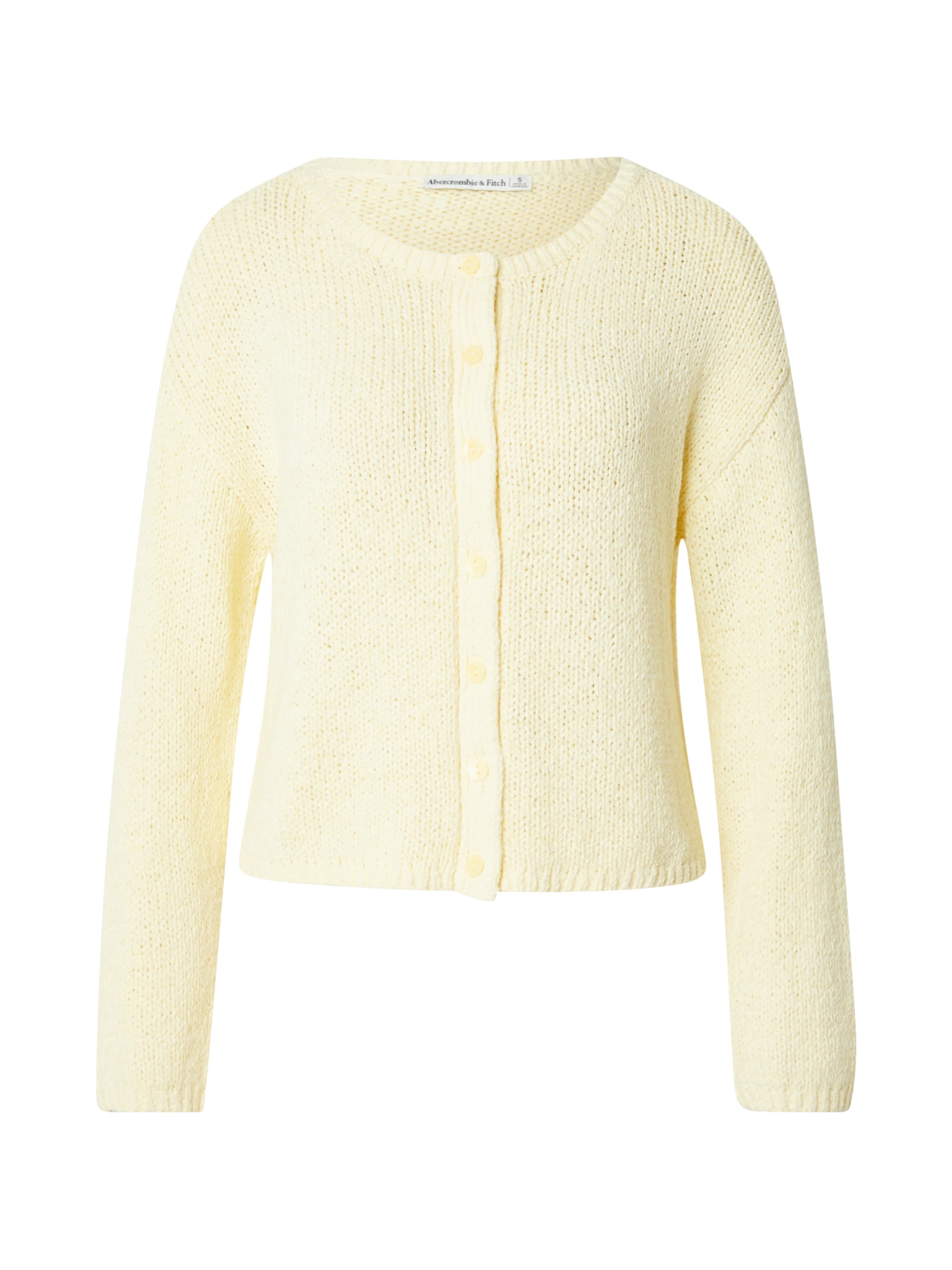 geltona Abercrombie & Fitch Kardiganas: priekis