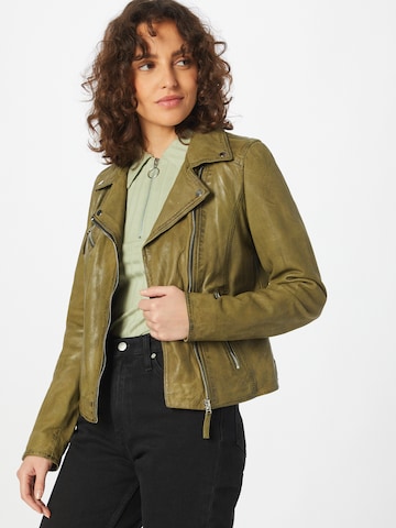 OAKWOOD Prehodna jakna 'CLIPS' | zelena barva: sprednja stran