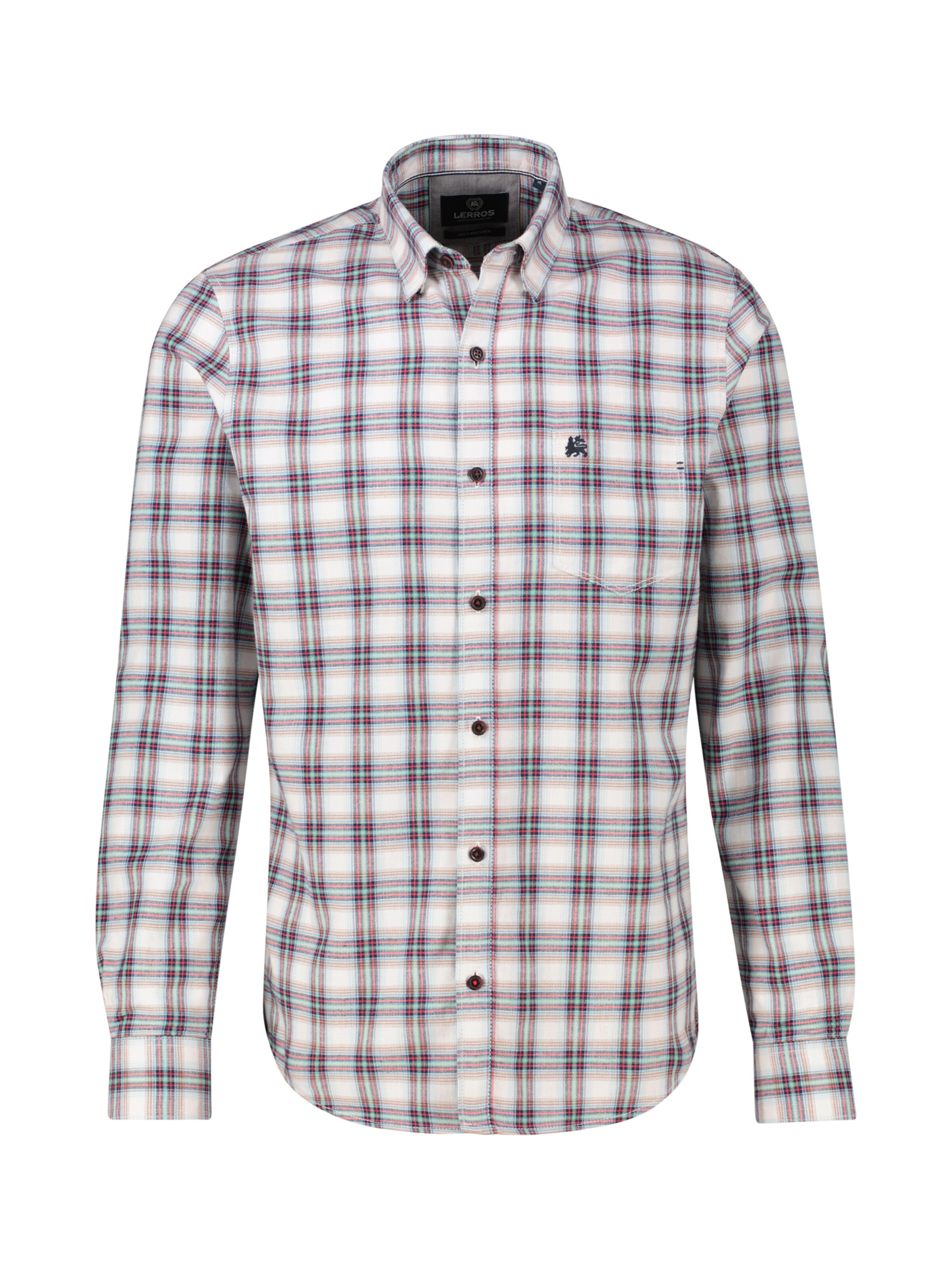 LERROS Button Up Shirt in White: front