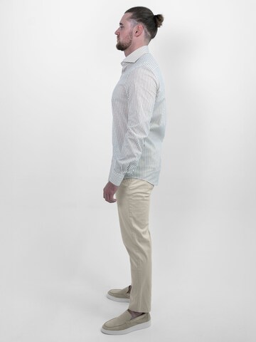 Vercate Slim Fit Businesshemd 'No. 6' in Grün