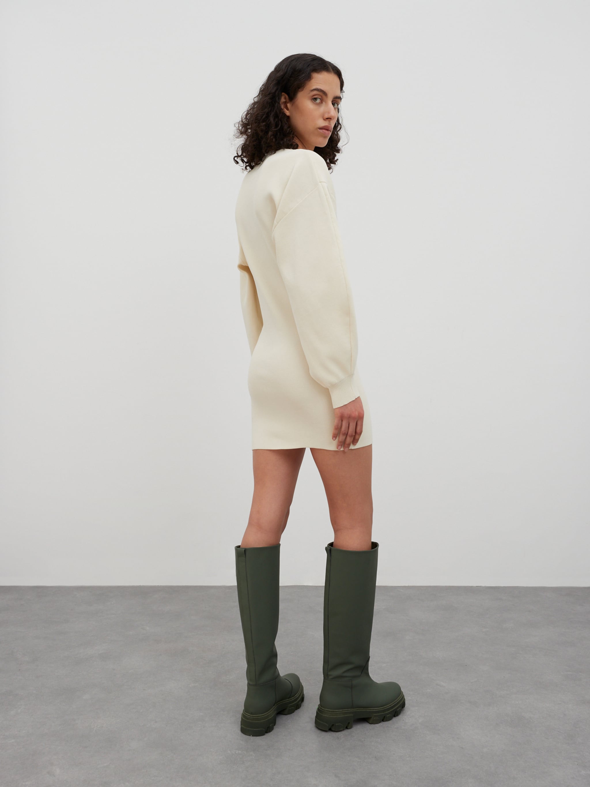 EDITED Producten Jurk 'Babette' Beige