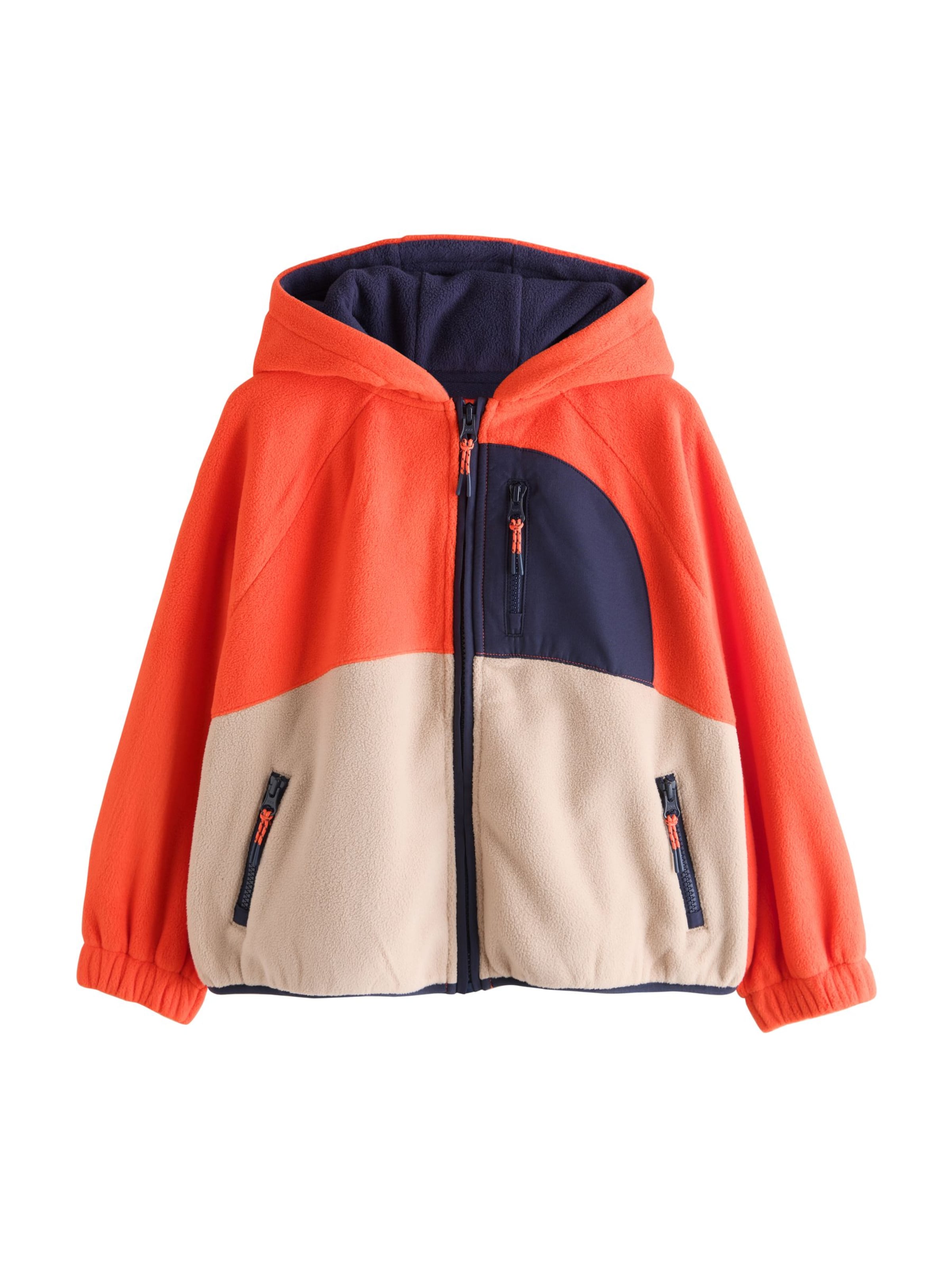 Next Fleece jas in Oranje: voorkant