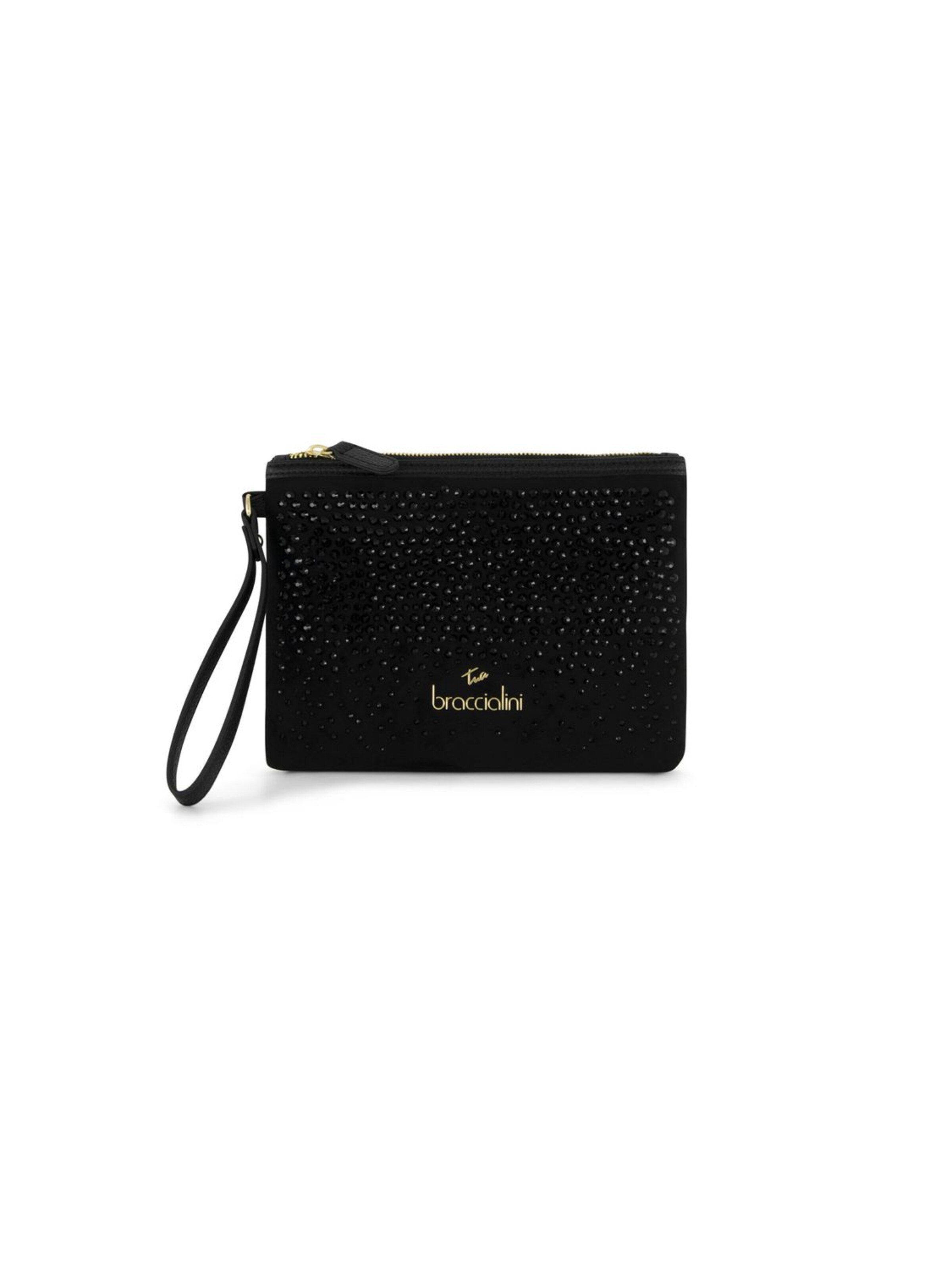 Braccialini - Bolso saco 'Beth Strass' en negro: frente
