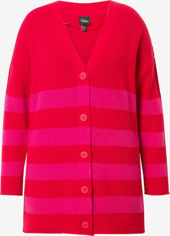 Ulla Popken Knit Cardigan in Red: front