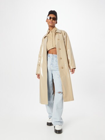 Calvin Klein Jeans Between-Seasons Coat in Beige