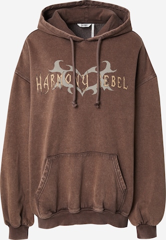 Monki Sweatshirt in Braun: Vorderseite