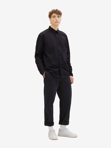TOM TAILOR DENIM - Regular Fit Camisa em preto