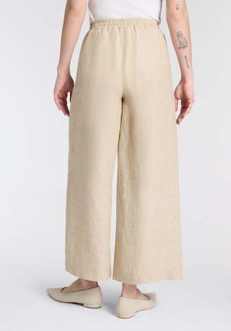 MAC Wide Leg Hose in Beige