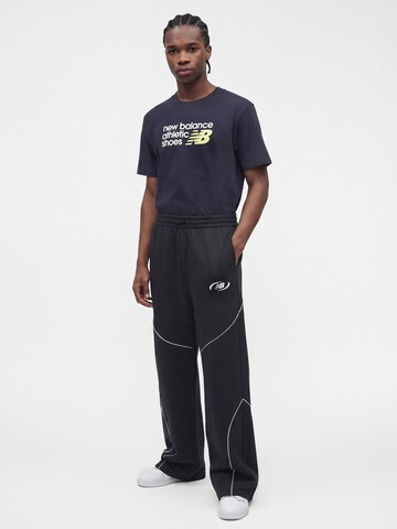 juoda new balance Plačios klešnės Kelnės