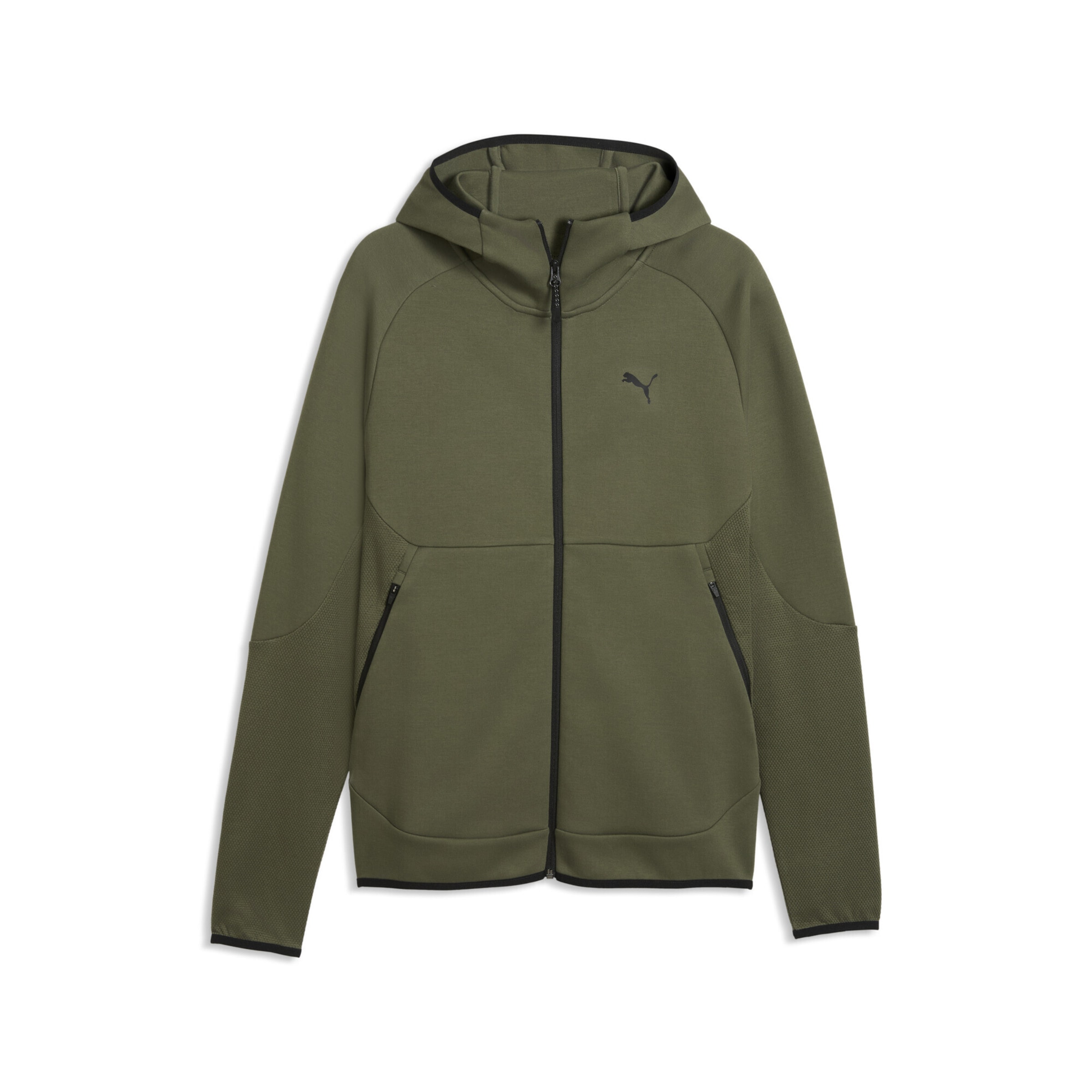 Veste de survêtement PUMA en vert : devant