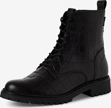 Bottines à lacets Tamaris en noir : devant
