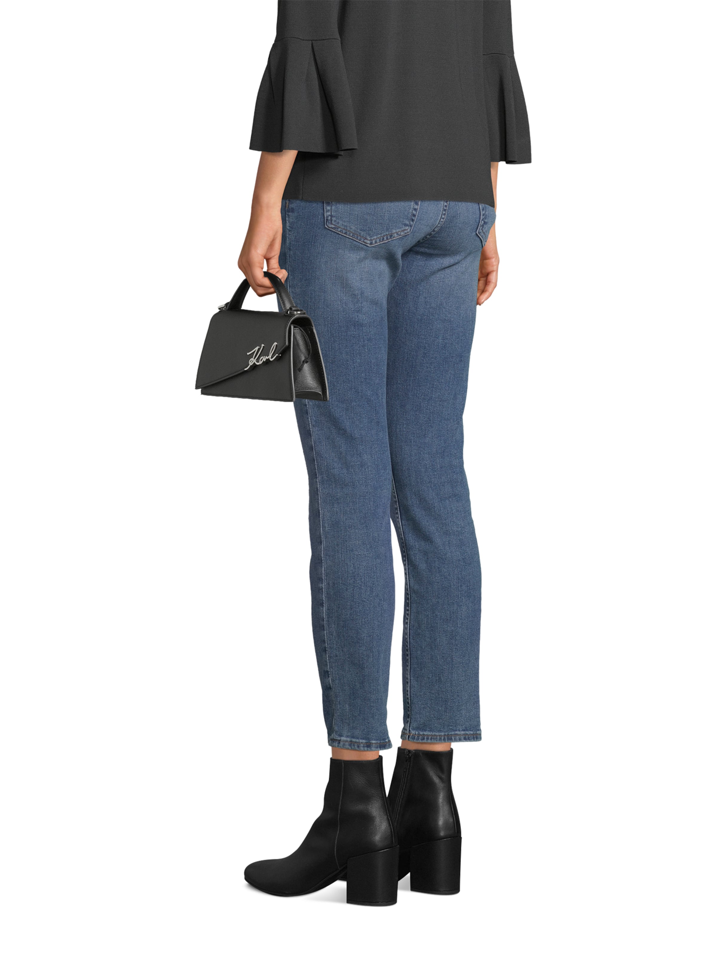 Karl Lagerfeld Olkalaukku värissä musta: etupuoli