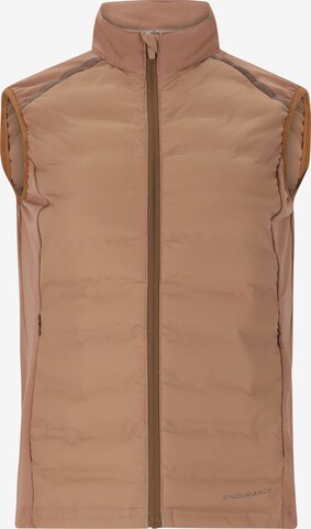 ENDURANCE Sportbodywarmer 'Reitta' in Bruin: voorkant