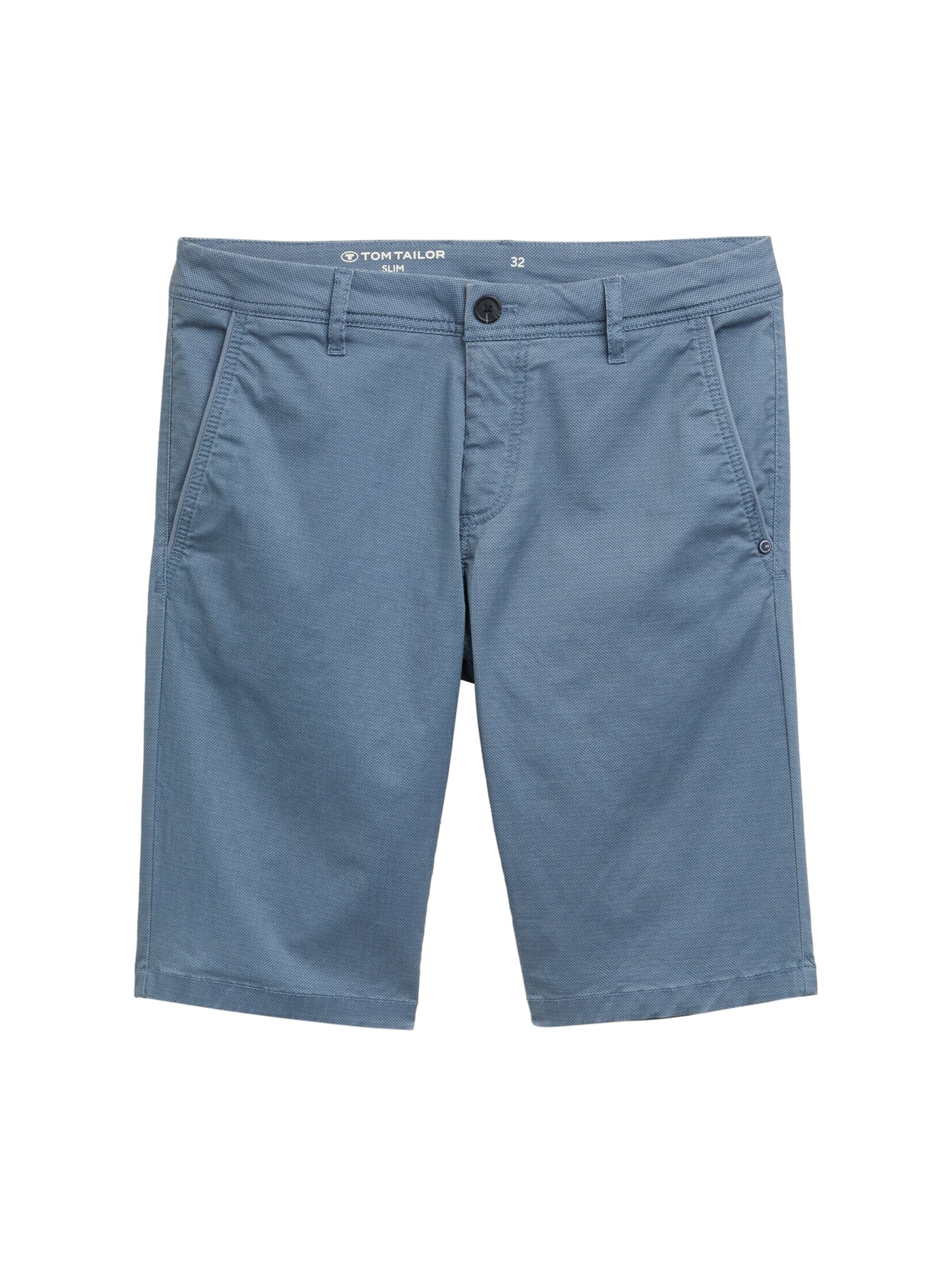 TOM TAILOR Slim fit Chino trousers in Blue: front