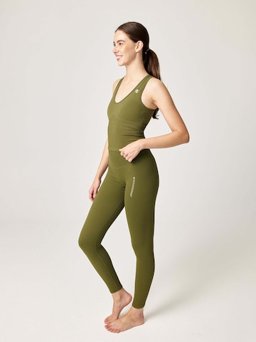 OCEANSAPART Skinny Workout Pants 'Brandy' in Green