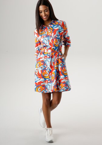 Aniston SELECTED Shirt Dress in Mixed colors