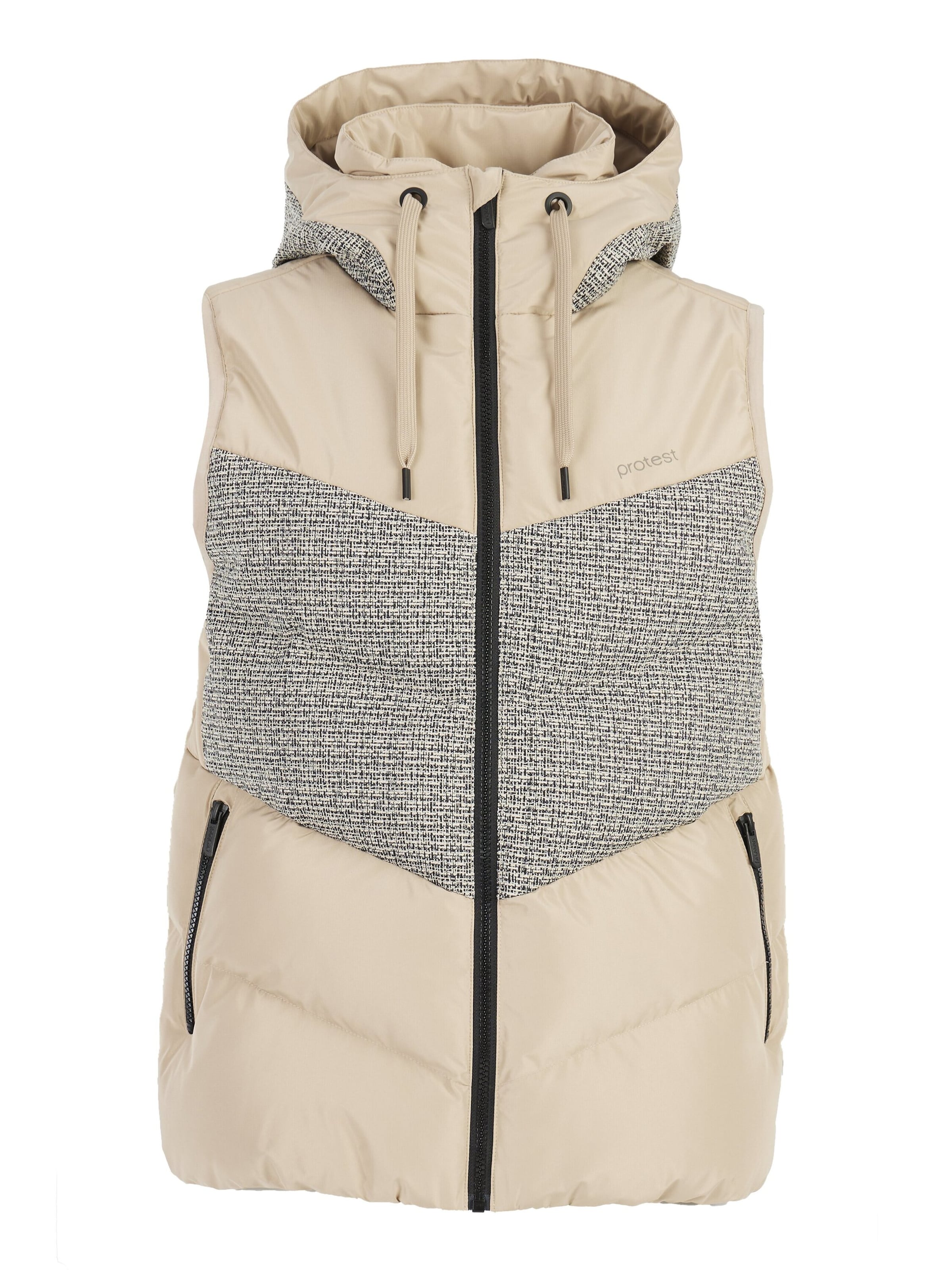 PROTEST Vest 'PRTPHAR' in Brown: front