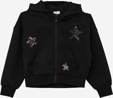 s.Oliver Zip-Up Hoodie in Black: front