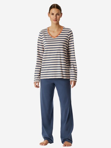 SCHIESSER Pyjama 'Casual Essentials' in Beige