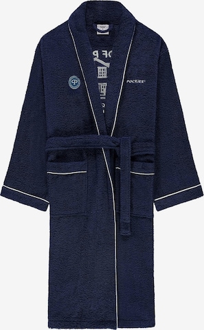 Pockies - Roupão comprido em azul: frente
