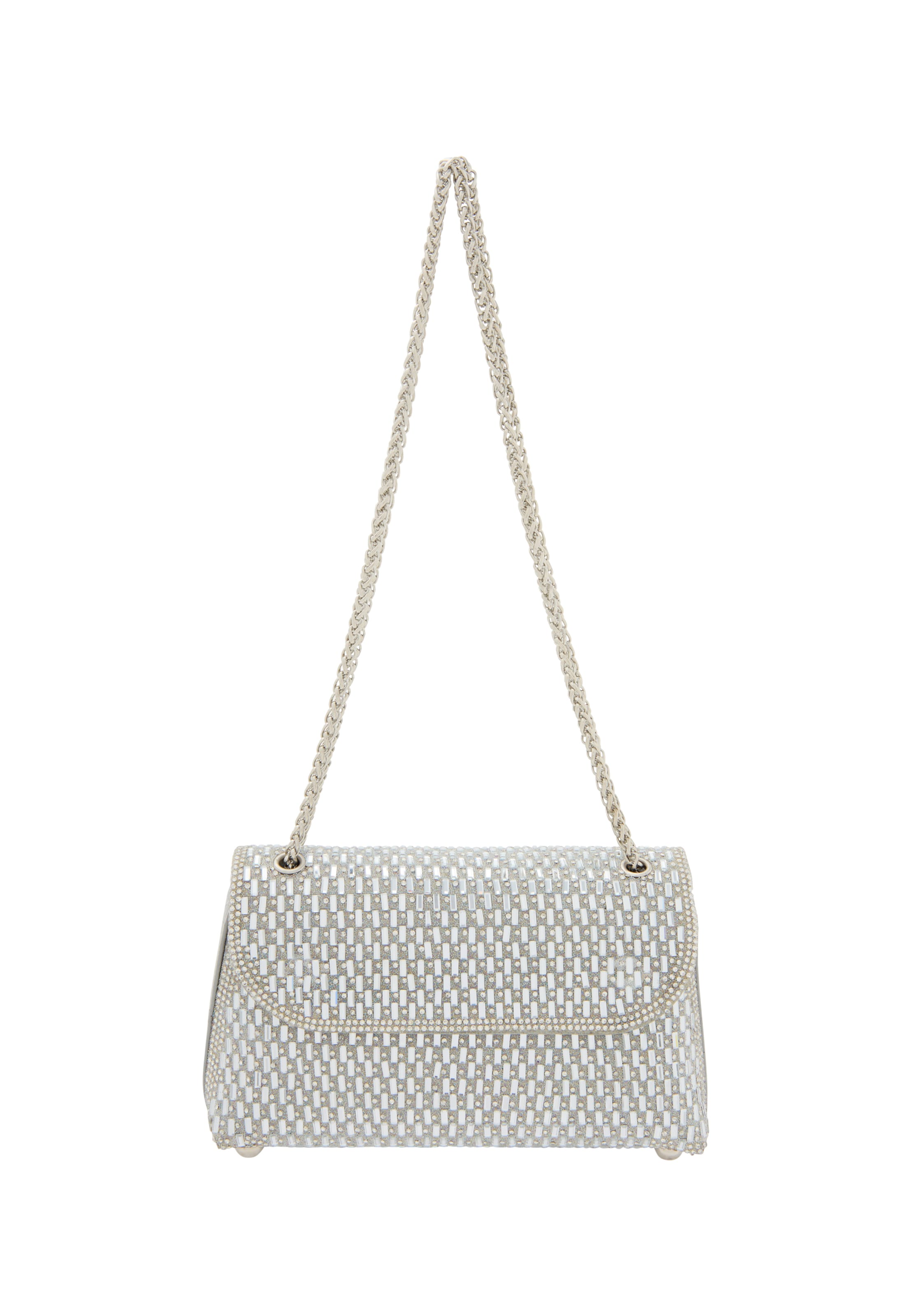 NAEMI Torba za čez ramo | srebrna barva: sprednja stran