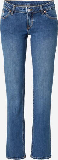 Jeans Monki pe albastru denim, Vizualizare produs