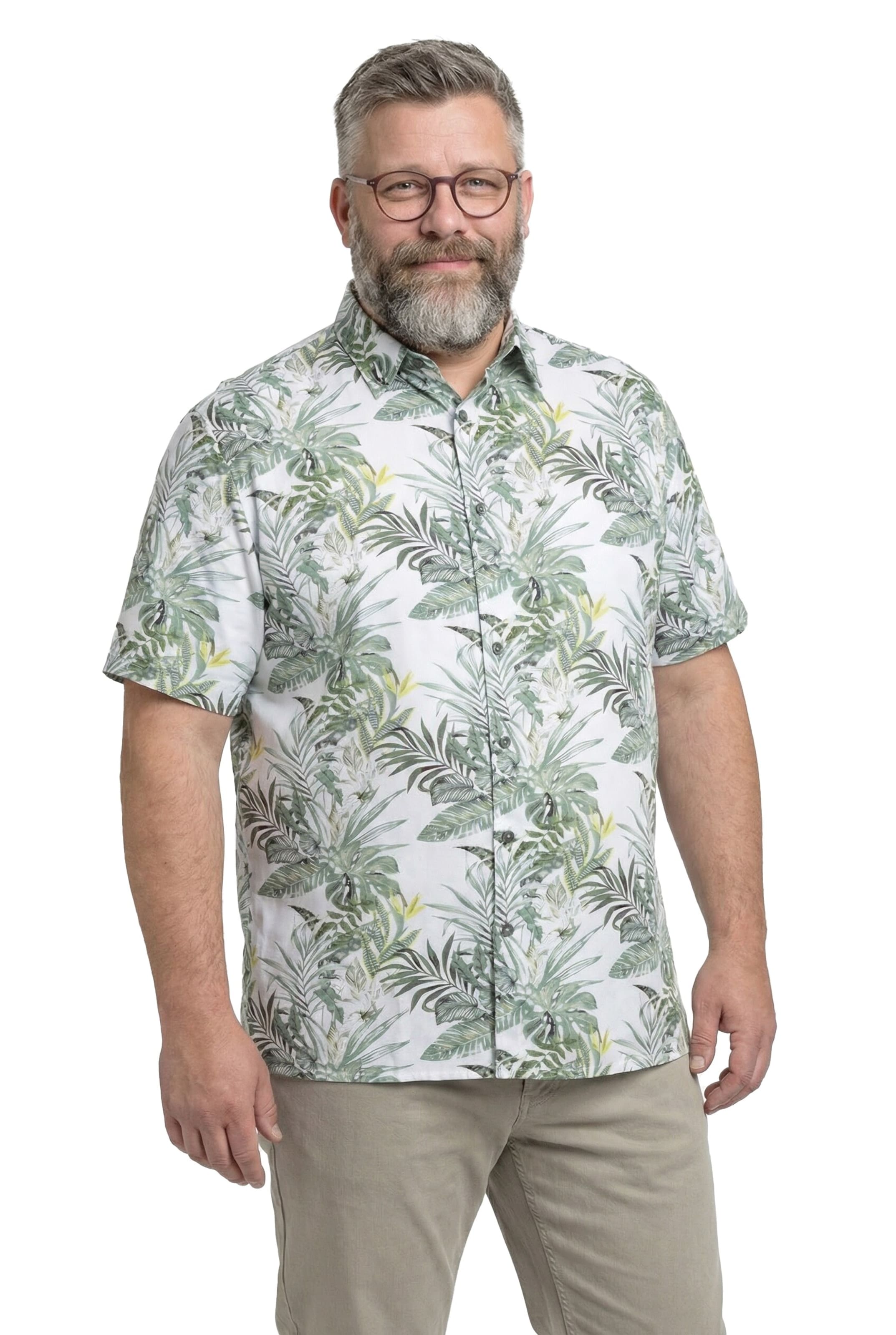 Boston Park Comfort Fit Hemd in Grün: Vorderseite