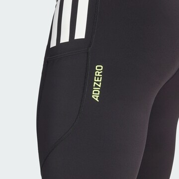 Skinny Pantalon de sport 'Adizero' ADIDAS PERFORMANCE en noir