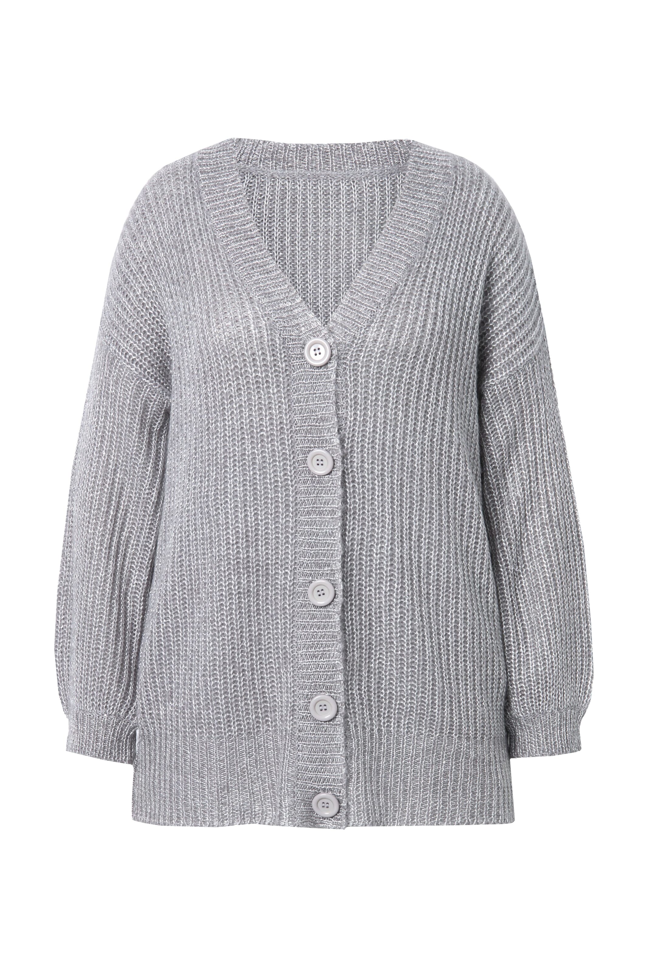 MIAMODA Strickjacke in hellgrau, Produktansicht