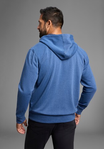 Man's World Zip-Up Hoodie in Blue