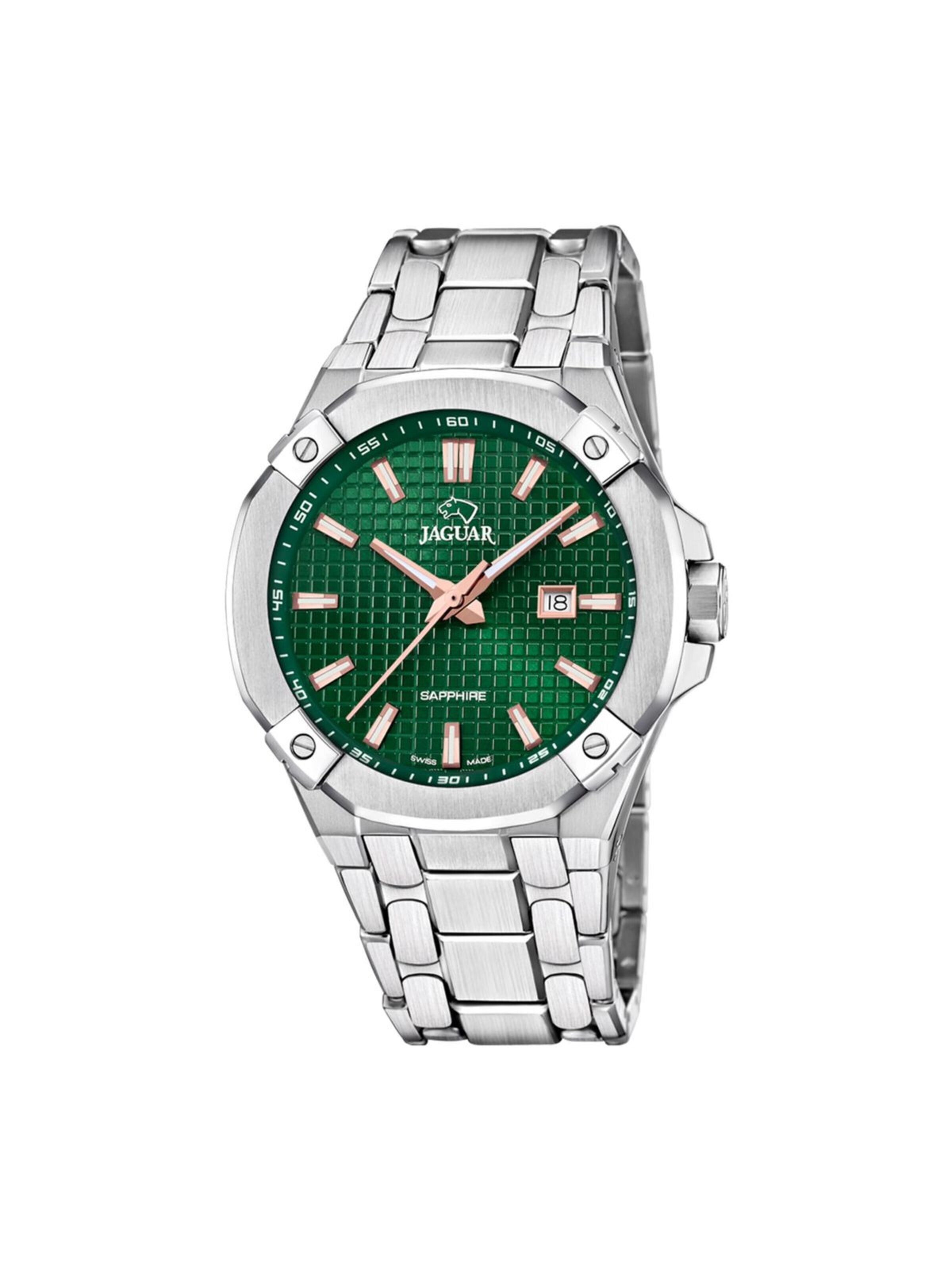 Jaguar Analoog horloge in Groen: voorkant