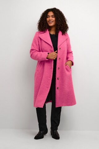 Manteau mi-saison 'Anni' KAFFE CURVE en rose