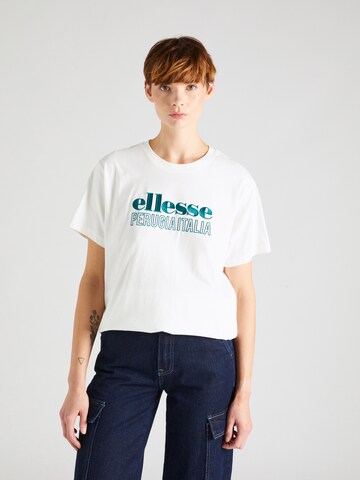 ELLESSE Shirt 'Casaletto' in Wit: voorkant