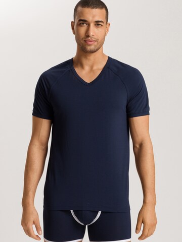 Hanro Shirt ' Pierre ' in Blauw: voorkant